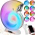 Настільна смарт лампа Равлик нічник Conch Music Lamp L-39 бездротова акумуляторна світлова колонка з RGB підсвічуванням будильником і годинником Bluetooth