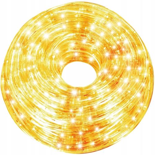 Уличная гибкая гирлянда Дюралайт Springos Rope Lights SF-20 240 ламп 10 м Теплый белый светодиодная влагостойкая LED гирлянда с контроллером CL1200