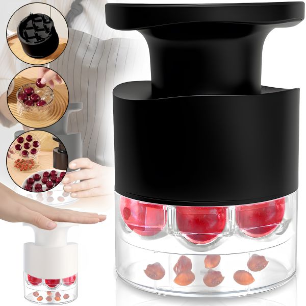 Машинка для видалення вишневих кісточок Cherry Pitter PL7 ручний прилад видавлювач з контейнером для відділення кісточки від вишні черешні AND 1-56