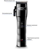 Бездротова машинка для стрижки волосся і бороди VGR V-011 професійний тример для вусів на акумуляторі з набором знімних насадок USB 10w V011