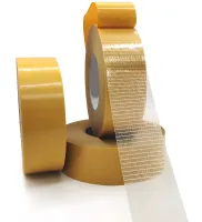 Самоклеюча армована стрічка Double Sided Mesh Tape AND LY-1035 3смх5м двосторонній сітчастий клейкий скотч на тканинній основі 30ммх5м
