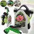 Садовый поливочный набор Roll Garden Hose Reel LY-907 водяной шланг 10 м на катушке с пистолетом распылителем 3/8" комплект для полива 7 режимов