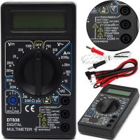 Цифровий мультиметр вольтметр амперметр Digital DT-838 автоматичний ручний тестер сили струму, напруги і опору з дисплеєм DT838