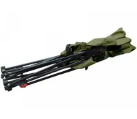 Розкладне крісло-шезлонг Lesko DL-274 Green до 120 кг для кемпінгу, 160×55×60 см, складаний туристичний лежак, розкладка у чохлі, зелений, Ranger