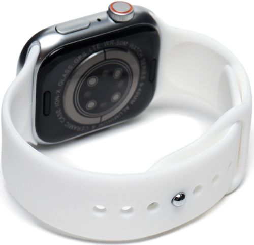 Наручні Смарт годинник Smart Watch T500 Спортивні з мікрофоном, тонометром IP67 Aluminium 44mm Розумні годинник з функціями фітнесу та здоров'я білі