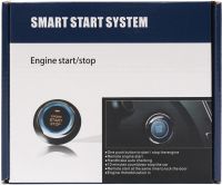 Кнопка запалювання старт стоп Smart Start System з іммобілайзером для авто з підсвічуванням, універсальна система запуску і зупинки двигуна автомобіля