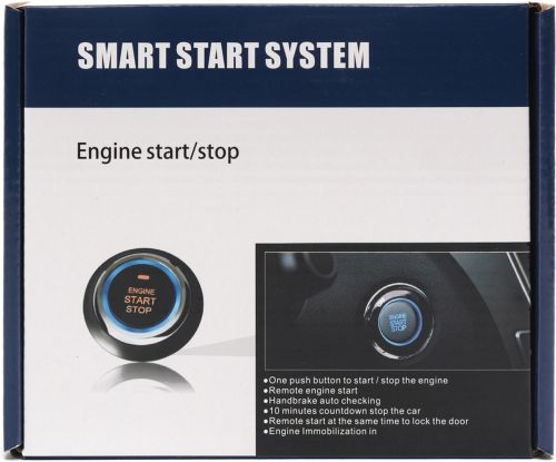 Кнопка запалювання старт стоп Smart Start System з іммобілайзером для авто з підсвічуванням, універсальна система запуску і зупинки двигуна автомобіля
