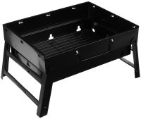 Складаний BBQ гриль 43 см BBQ Grill Portable TL-372 розкладний переносний мангал на деревному вугіллі і дровах, Портативний барбекю валізу з сіткою
