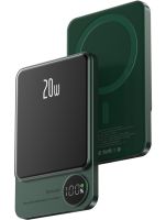 Бездротовий магнітний павербанк Power Bank Q9 20W MagSafe 10000 mAh зовнішній акумулятор USB Type-C Lightning зарядний пристрій для IOS Android