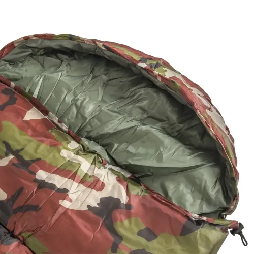 Спальний мішок Tramp TR-2175 до -20 градусів 210х75 см водовідштовхувальний утеплений туристичний зимовий спальник з капюшоном і чохлом камуфляжний