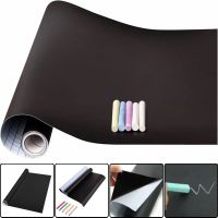 Настінна плівка для малювання крейдою Black Board Sticker GS-0668 200x60 см + 5 крейди, самоклеюча дитяча художня наклейка на стіну 