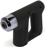 Ударний масажер пістолет Fascial Gun KH-740 Black 4 насадки, бездротовий перкусійний вібромасажер 6 режимів для м'язів всього тіла на акумуляторі
