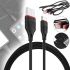 Кабель для зарядного пристрою Borofone BX17 USB Type-C 3A 1м для заряджання та передавання даних телефона, зарядка шнур 100 см для смартфона Чорна
