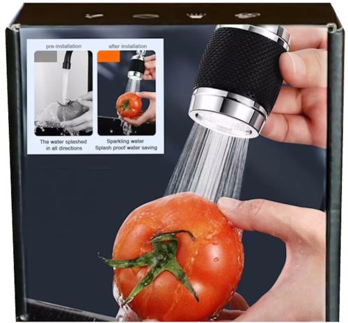 Поворотная насадка 360 на кран с защитным фильтром Faucet Universal Pipe XL-741 кухонный фильтр, аэратор на смеситель для регулировки и очистки воды