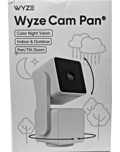 Wi-Fi камера видеонаблюдения Wyze Cam Pan V3 1080p HD поворотная IP видеокамера с цветным ночным видением и датчиком движения с креплением на стену