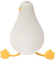 Дитячий настільний нічник Качка Duck Sleep K-1096 силіконовий сенсорний світильник, бездротова акумуляторна лампа підставка для телефону від USB