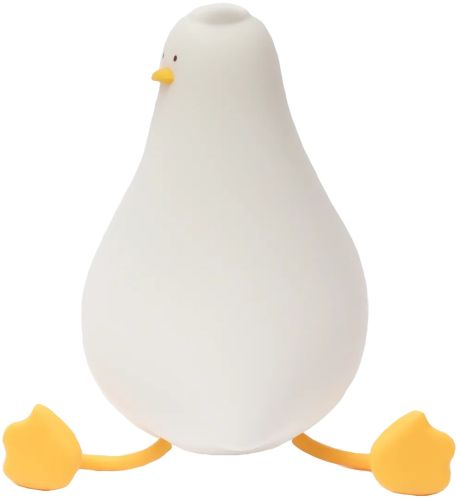 Дитячий настільний нічник Качка Duck Sleep K-1096 силіконовий сенсорний світильник, бездротова акумуляторна лампа підставка для телефону від USB