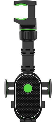 Універсальний автомобільний тримач для телефону Universal Clip 360° кріплення смартфона для автомобільного дзеркала заднього виду з поворотом Чорний