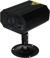 Лазерний проектор для приміщення Laser Mini Party Light EMS 083 світлодіодний стробоскоп 48 LED візерунків RGB прожектор, диско лазер з пультом ДУ 9W