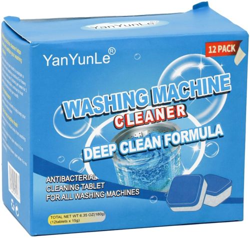 Таблетки для чищення пральної машини washing Machin Cleaner ps12 Чистячий засіб, Очищувач для видалення накипу і бруду барабана 12 штук
