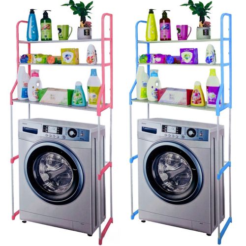 Стійка над пральною машиною Supretto Washing Rack 91х27 см підлоговий стелаж, Полиця, етажерка для ванної кімнати, органайзер для зберігання