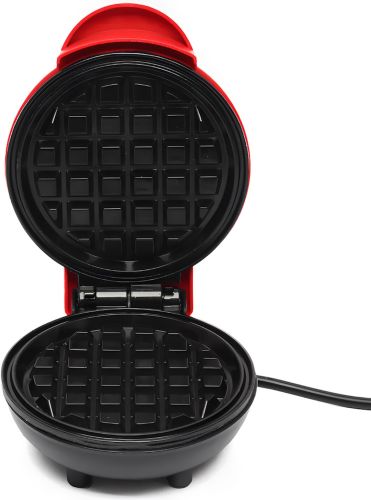 Электрическая мини-вафельница Mini Maker Waffle MAG-686 10.5 см вафельница для венских и бельгийских вафель XL-287 с антипригарным покрытием 350W Красная