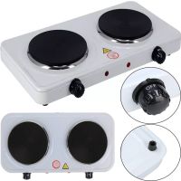 Настольная электроплита Hot Plate Electric Cooking JX-2020A 2000W на 2 конфорки диск Двухконфорочная электрическая плита с термостатом на 5 положений