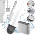 Набір щітка і йоржик Cleaner Toilet Brush Rd-5763 підвісний силіконовий гнучкий йоржик на підставці з кріпленням на стіну для чищення унітазу HA-179