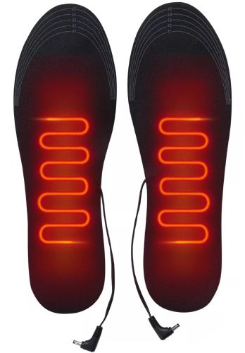 Універсальні електроустілки з підігрівом Comfort розмір 35-46 від Power Bank і USB, Підрізні термоустілки від юсб і повербанка для взуття Чорні