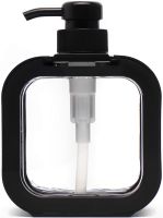 Дозатор для рідкого мила Soap Dispenser LY-627 300 мл прозорий механічний диспенсер, Пластикова мильниця для миючого засобу на кухню і ванну