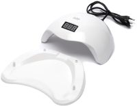 Профессиональная УФ лампа SUN5 для маникюра и педикюра 48W UV LED с экраном и таймером, аппарат для сушки гель лака и геля для ногтей Сан 5 White