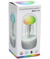 Портативная Bluetooth колонка ночник Медуза Jellyfish Speakers MAX 113 настольный беспроводной блютуз светильник с RGB подсветкой и SD картой от USB