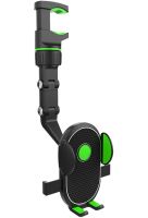 Універсальний автомобільний тримач для телефону Universal Clip 360° кріплення смартфона для автомобільного дзеркала заднього виду з поворотом Чорний