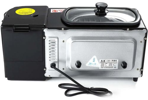 Електрична домашня піч Bitek BT-5308B 3 в 1 настільна міні духовка 9 л для випікання з кавоваркою 500 мл і сковородою гриль з кришкою 3600W