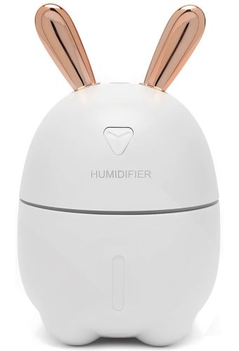 Зволожувач повітря нічник Зайчик Rabbit Humidifier Y-105 200 мл ультразвуковий настільний очищувач дифузор з LED підсвічуванням USB Air Purifier
