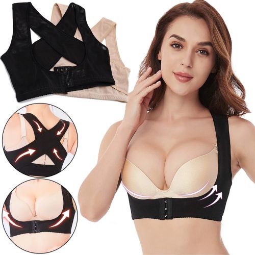 Коригуючий бюстгальтер для корекції грудей і постави BRA LY-399 регульований безшовний жіночий підтримуючий пояс корсет для корекції фігури