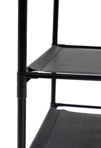 Кутова вішалка для одягу та взуття Corner Coat Rack YP301 вертикальна стійка з гачками TM2 - 202 для зберігання речей на три полиці 185х40 см TM3-303 Black