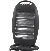 Підлоговий інфрачервоний галогенний обігрівач Domotec MS-5951 1200W 3 режими потужності, настільний кварцовий електрообігрівач від мережі 1200 Вт