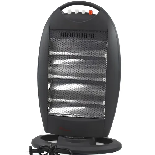 Підлоговий інфрачервоний галогенний обігрівач Domotec MS-5951 1200W 3 режими потужності, настільний кварцовий електрообігрівач від мережі 1200 Вт