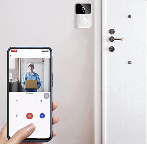 Домофон з камерою WiFi і датчиком руху Doorbell X9 розумний дверний акумуляторний Відеодомофон відео дверний дзвінок для дому управління Android iOS