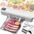 Вакуумний пакувальник пакетів Vacuum Sealer AND 1039 автоматичний побутовий вакууматор з пакетами, вакуумайзер для пакування та зберігання їжі, продуктів