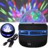 Дискошар-проектор звездного неба Led Mini Magic Ball настольный RGB проектор, круглый светодиодный LED светильник, 3D ночник дискошар USB Черный