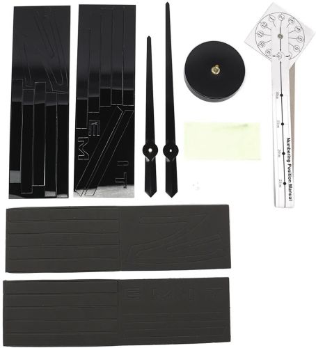 Настінні 3D годинник Diy Clock XZ127 Black Зроби сам 70-150 см великі безшумні самоклеючі 3Д годинник об'ємні цифри на стіну для дому, офісу чорні
