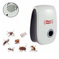 Ультразвуковий відлякувач комах і гризунів Electronic Pest Reject Repeller пристрій для знищення мишей тарганів, комарів прилад в розетку