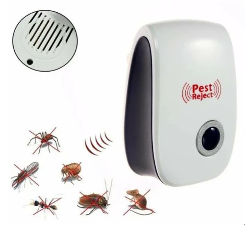 Ультразвуковий відлякувач комах і гризунів Electronic Pest Reject Repeller пристрій для знищення мишей тарганів, комарів прилад в розетку