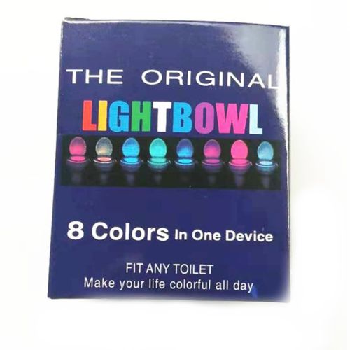 Автономна кольорова LED підсвічування Light Bowl Toilet Led для унітазу з датчиком руху і світла 8 кольорів, Світлодіодний світильник в унітаз Білий