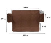 Двухсторонняя накидка чехол на диван Couch Coat из микрофибры, Защитное двухстороннее водонепроницаемое стеганое покрывало для дивана