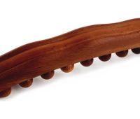 Дерев'яний масажер для тіла Wood Therapy Massage XL-900 ручний акупунктурний валик, скребок Гуаша для зняття болю в м'язах 20 масажних точок 58 см