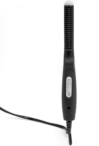 Електрична гребінець для бороди і вусів Quick Curling Styler V2 випрямляч для укладання і вирівнювання волосся з керамічним покриттям від мережі