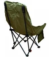 Розкладне крісло-шезлонг Lesko DL-274 Green до 120 кг для кемпінгу, 160×55×60 см, складаний туристичний лежак, розкладка у чохлі, зелений, Ranger
